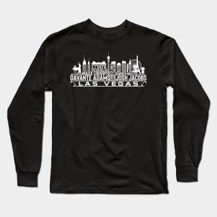 Las Vegas Football Team 23 Player Roster, Las Vegas City Skyline Long Sleeve T-Shirt